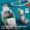 RESKIT RSU48-0219 F-35A LIGHTNING II COCKPIT (DETAILED EDITION WITH 3D DECALS) FOR TAMIYA KIT (3D PRINTED) 1/48